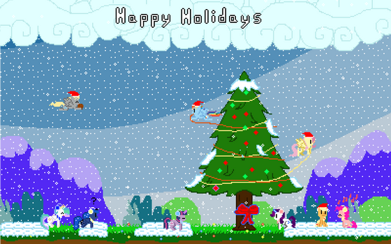 Happy Holiday's from Retro Pony Pixels