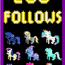 Retro Pony Pixels 200 Follows!