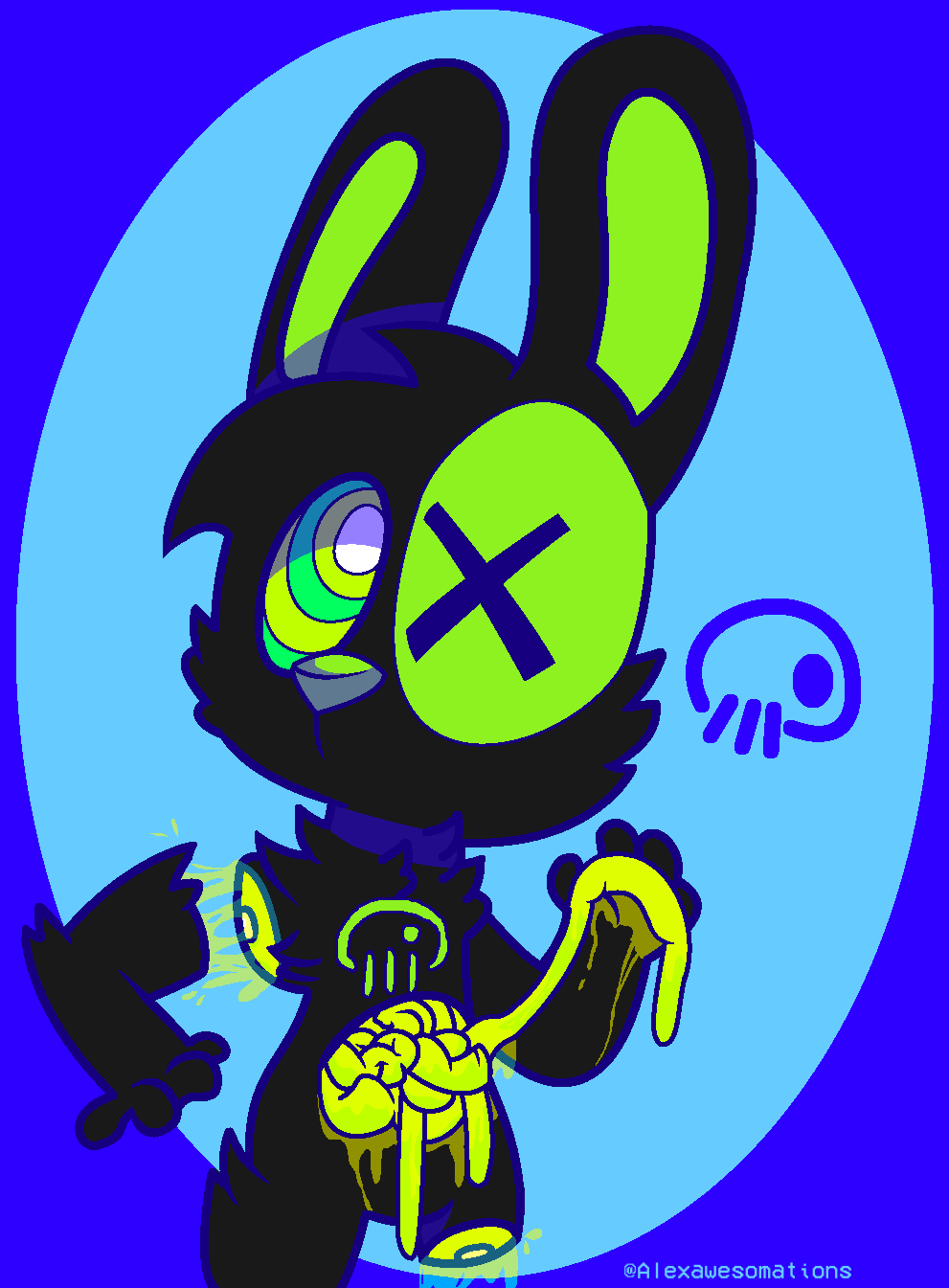 Acid Bunny by Alexawesomations on DeviantArt