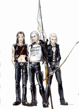 Lorien Lads in Black Leather