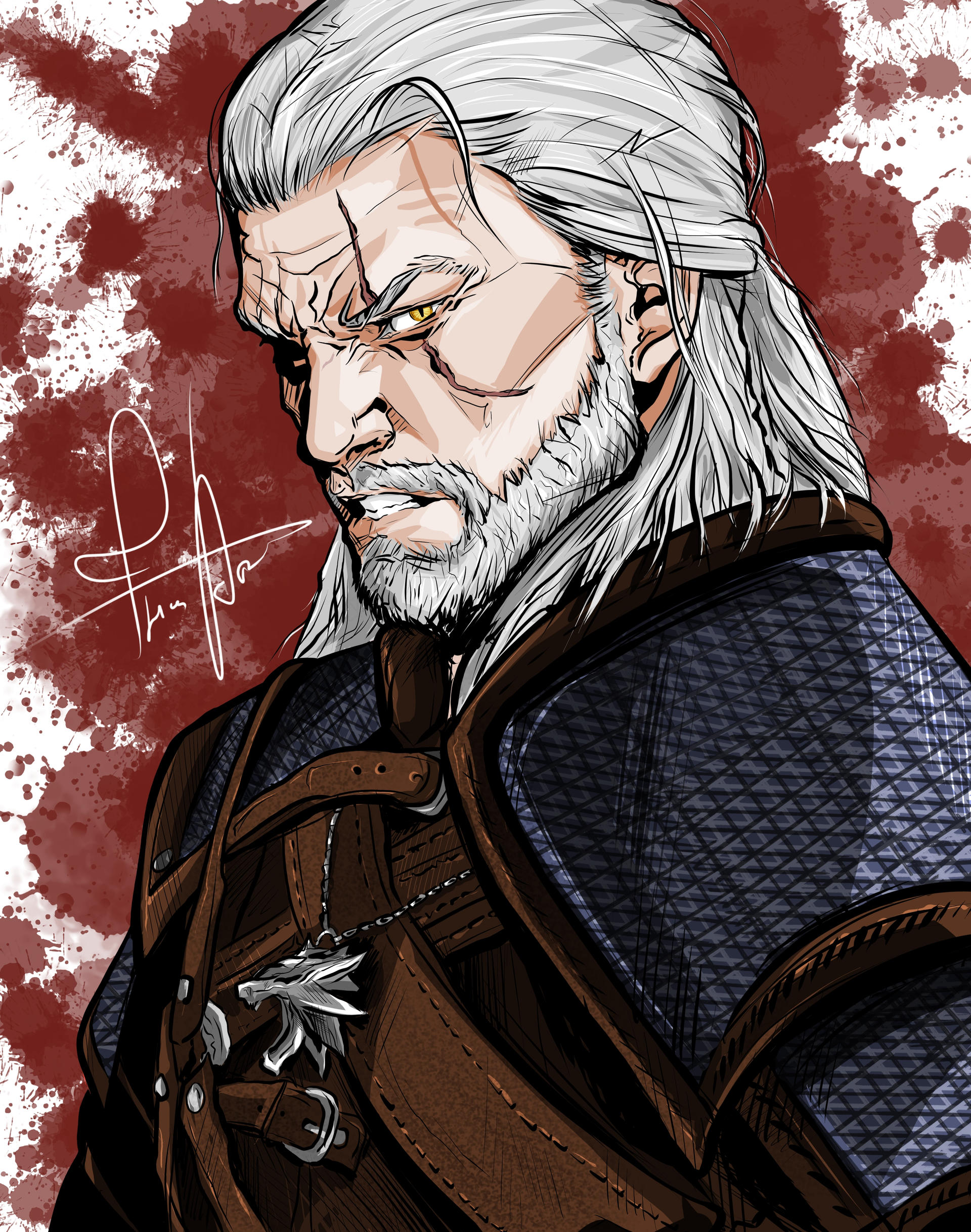Geralt of Rivia | WITCHER by fl1csart on DeviantArt
