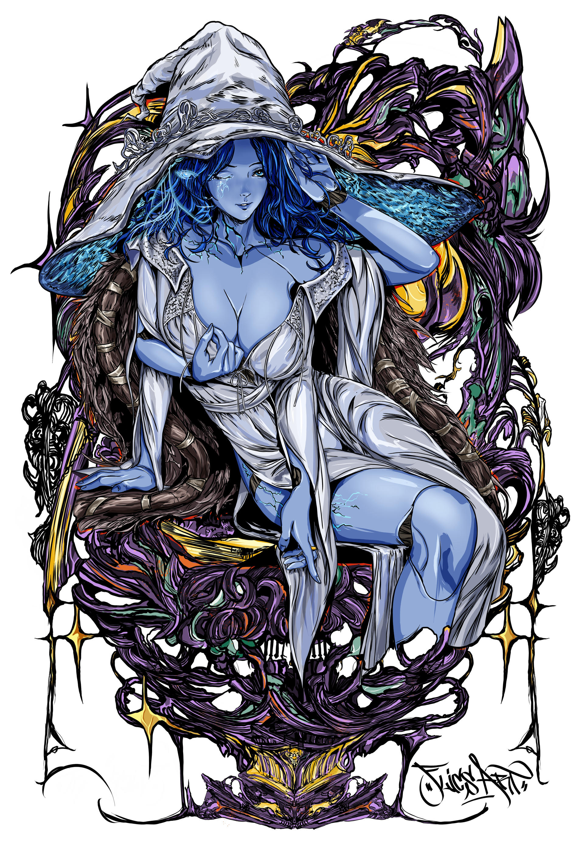 Ranni, The witch / Elden Ring Fan Art by Juan-J-De-La-Cruz on DeviantArt