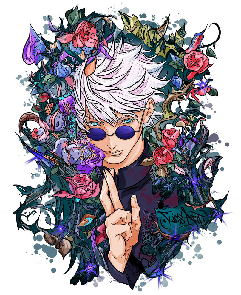 Satoru Gojo | JUJUTSU KAISEN by fl1csart on DeviantArt