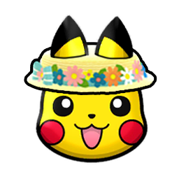 Pikachu Easter Bonnet Pokemon Shuffle Trozei by nileplumb on DeviantArt