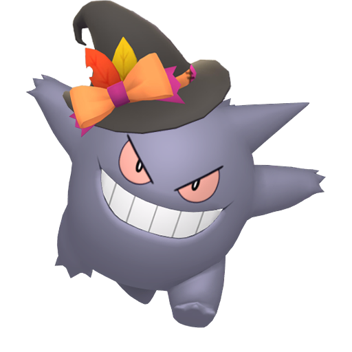 Shiny Gengar Wearing Halloween Costume 2023 for (Download Now) 