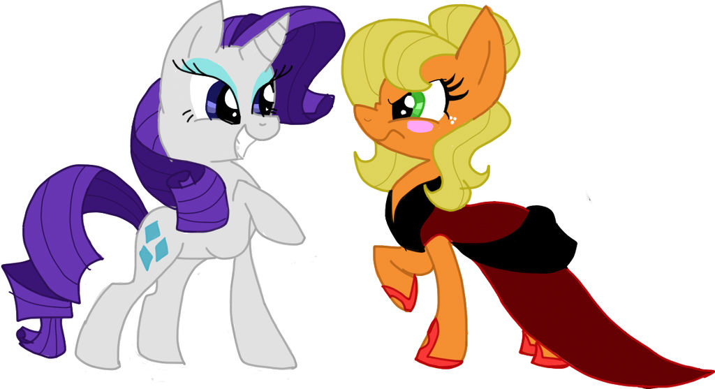 Rarity and Applejack by MeLoDyClerenes on DeviantArt