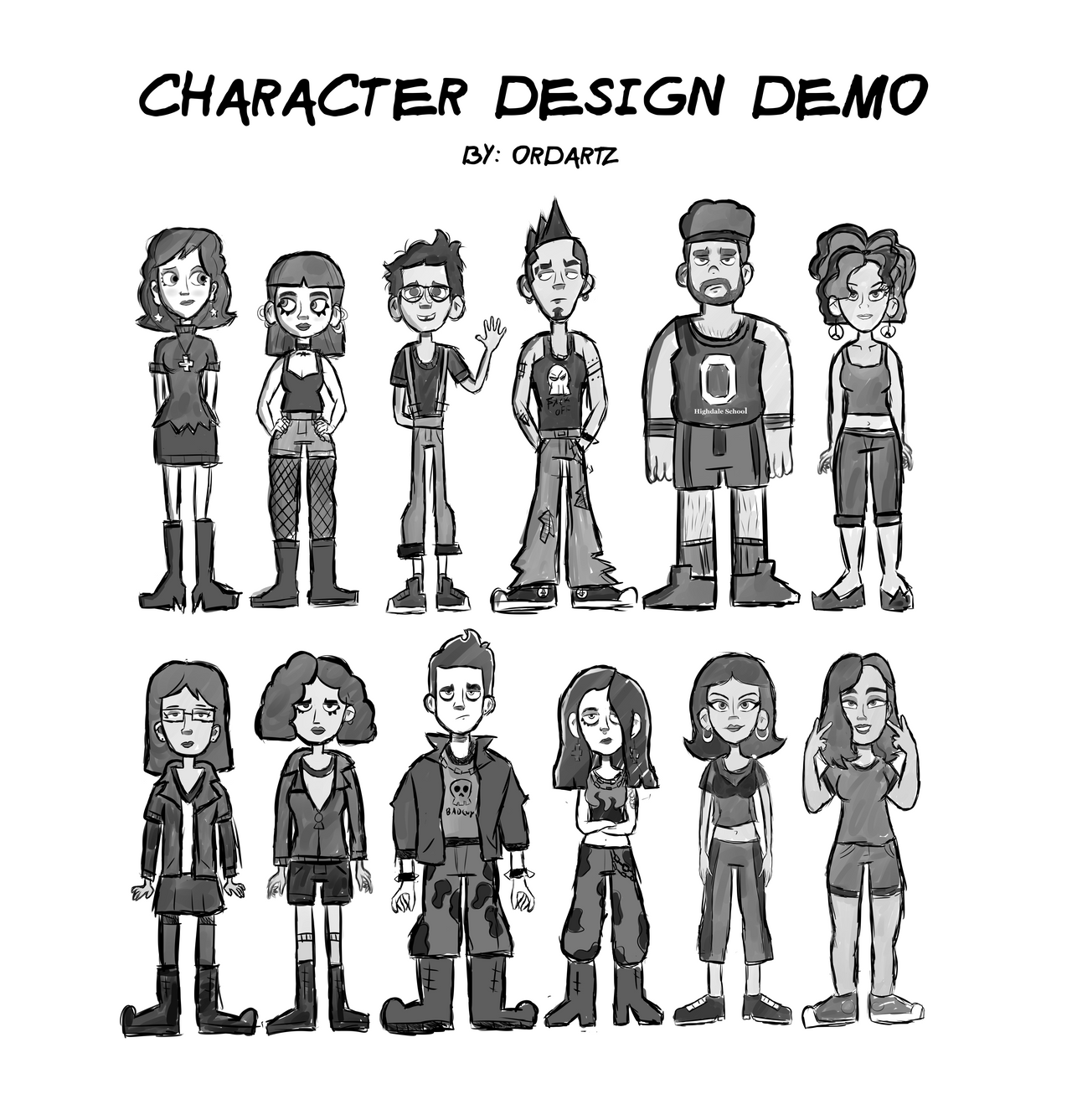 Decatur Character Designs Character design demo by ordartz on DeviantArt