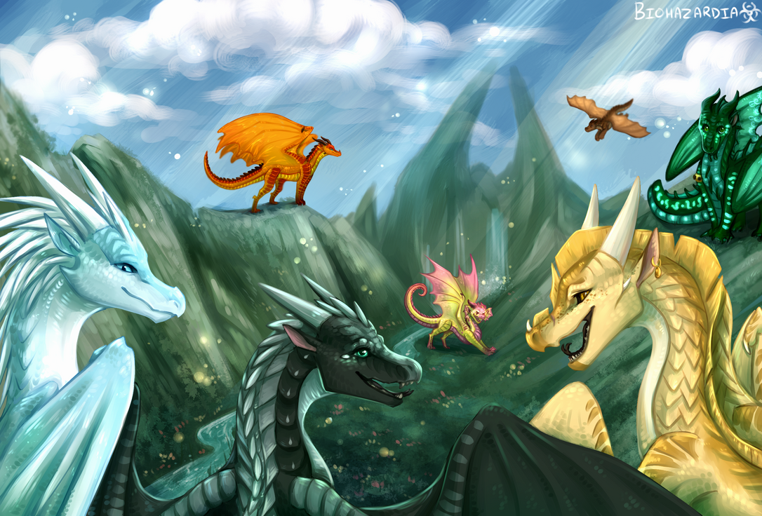 Wings of Fire - Welcome to Jade Mountain by Biohazardia on DeviantArt