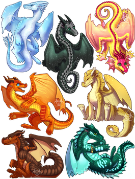 Wings of Fire - Jade Winglet Chibis