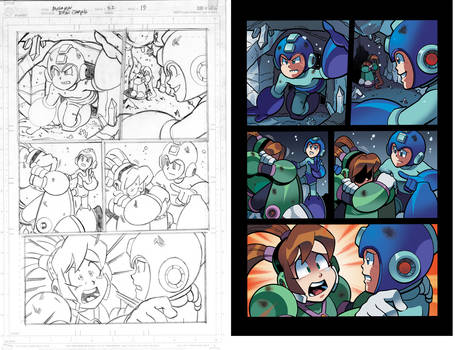 Mega Man 22 pg15  pencil and colors