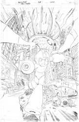 Mega Man 28 cover pencils