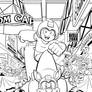 Megaman #41 NYCC exclusive cover inks