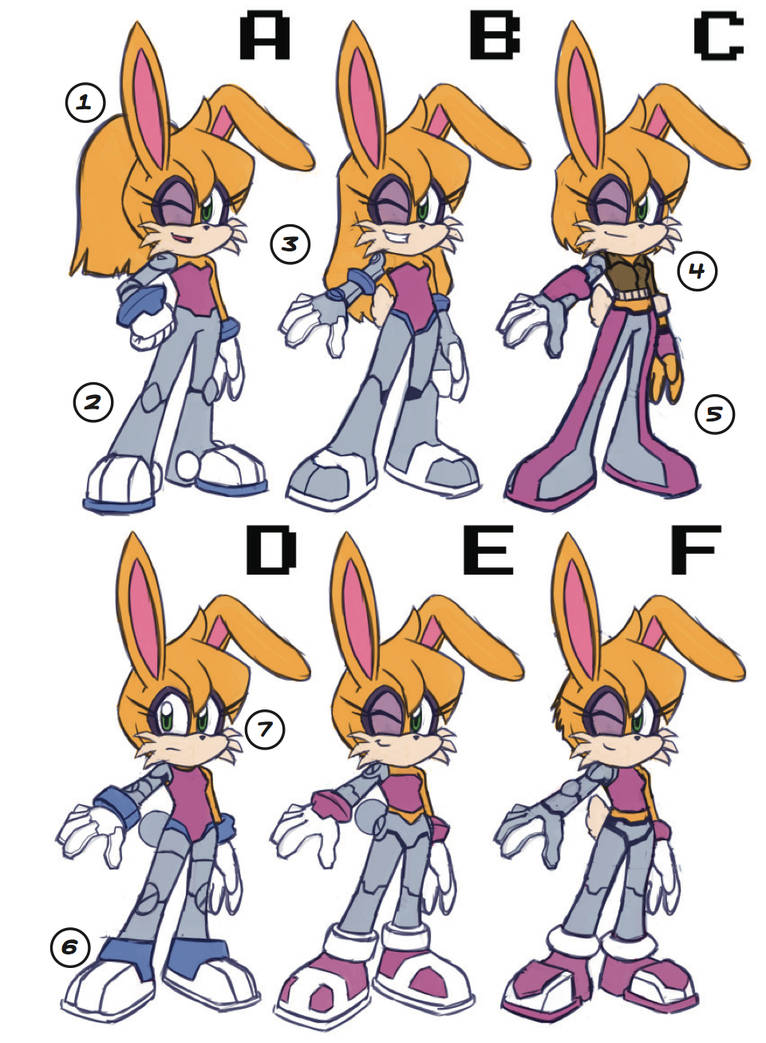 Bunnie Rabbot reboot sketches by RyanJampole on DeviantArt