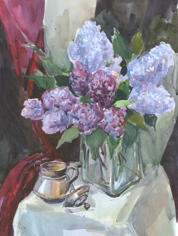 still life with a lilac