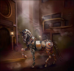 Steampunk horse