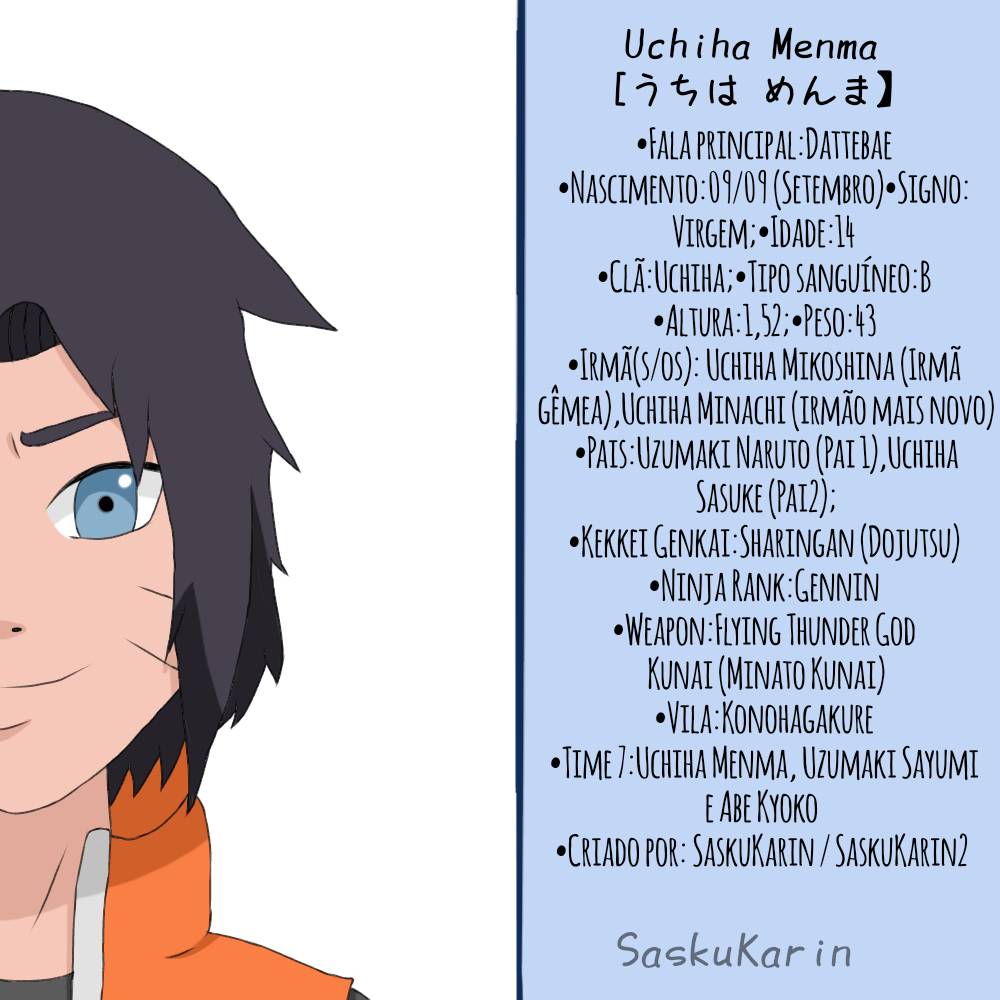 Uchiha Menma {NaruSasu} Informacoes SaskuKarin2 by Saskuakarin on DeviantArt