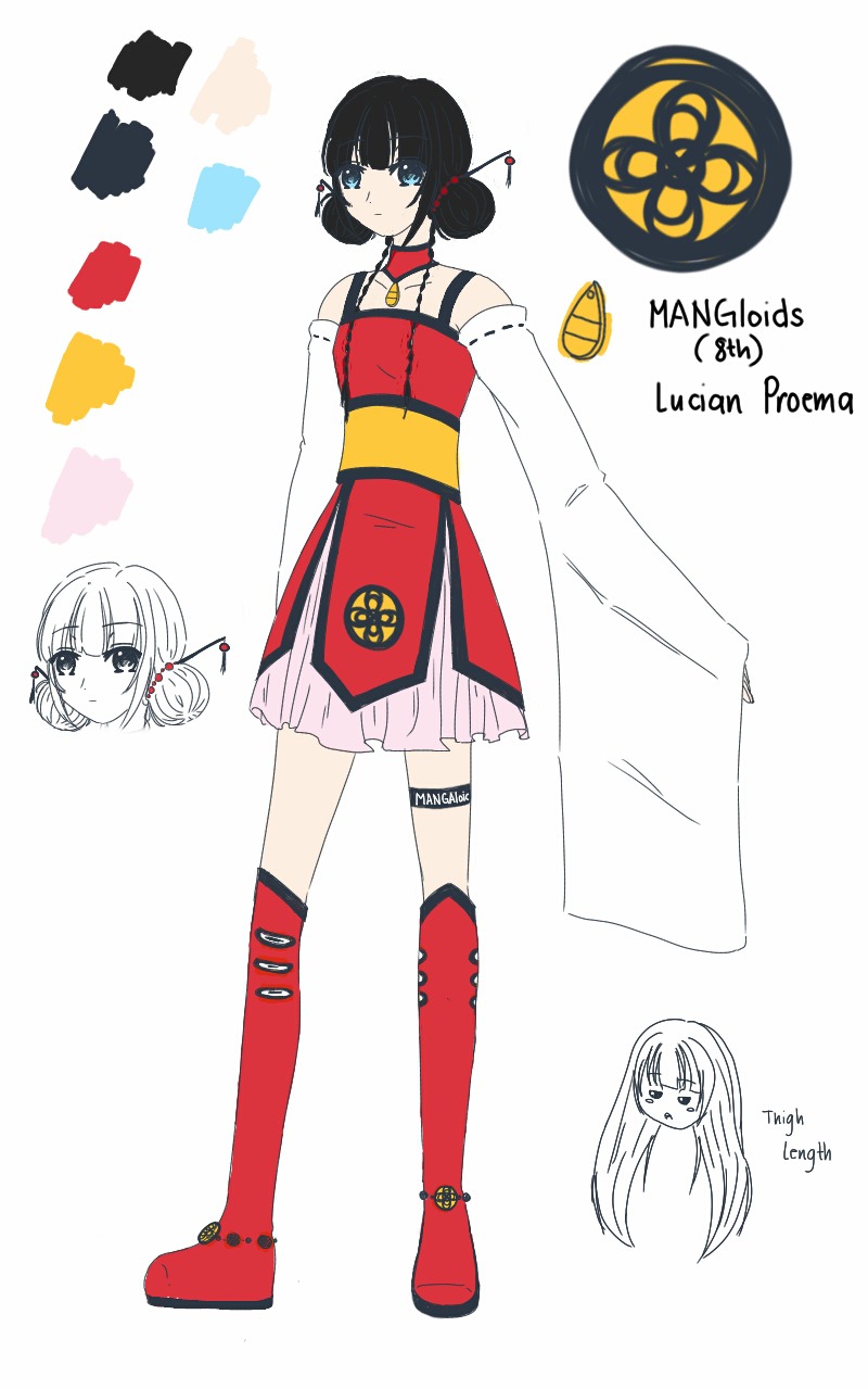 8th MANGAloid: Lucian Proema (Simplified Outfit)