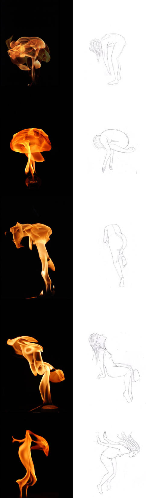 Fire Animation Pose Fire excercise - Pose and expression by Strudelle-Art on DeviantArt