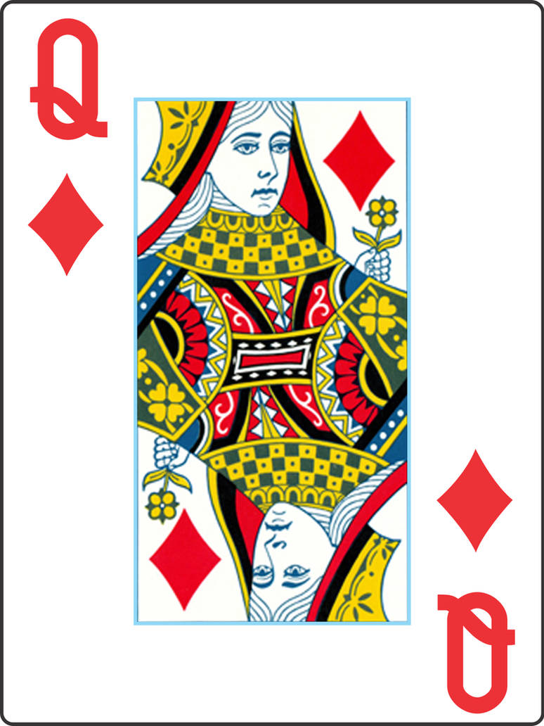 My Playing Cards V2 - Queen of Diamonds by Gabe0530 on DeviantArt