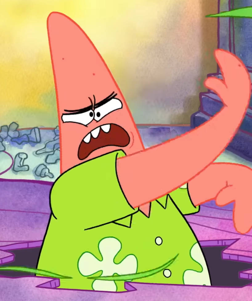 Angry Patrick Rapper Patrick angry by Dinahcreates on DeviantArt