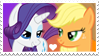 Applejack x Rarity Stamp by AlzMarioWolfe on DeviantArt