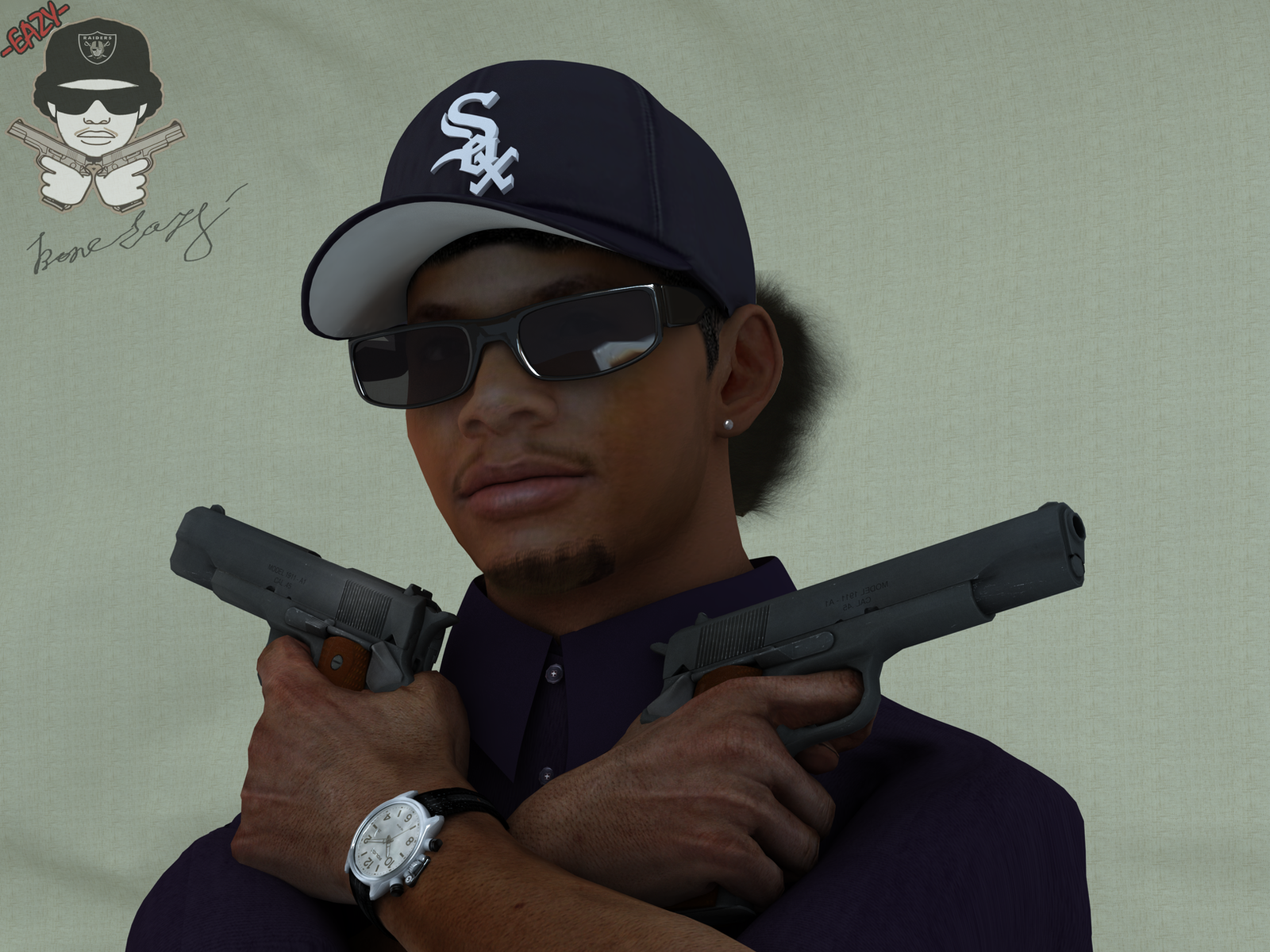 Eric Eazy E Wright Art By Bone On DeviantArt 