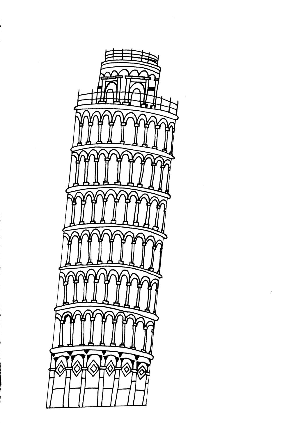 Leaning Tower of Pisa Detail by EmzoCreations on DeviantArt