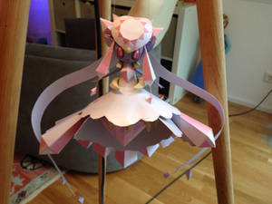 Mega Diancie Papercraft view1