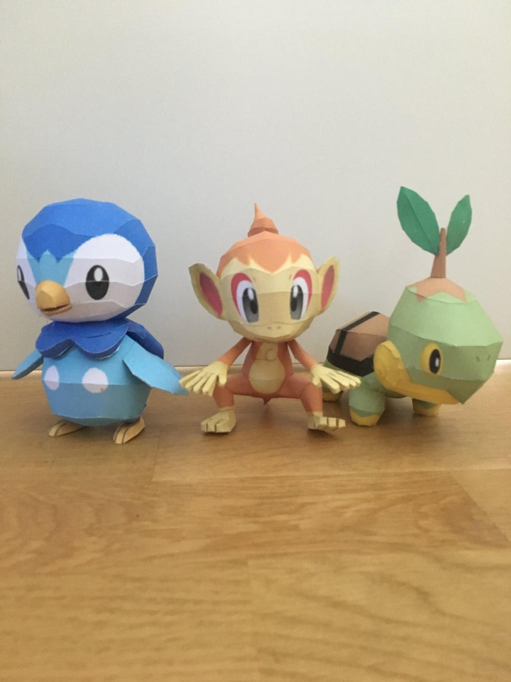 Sinnoh Starters Papercraft