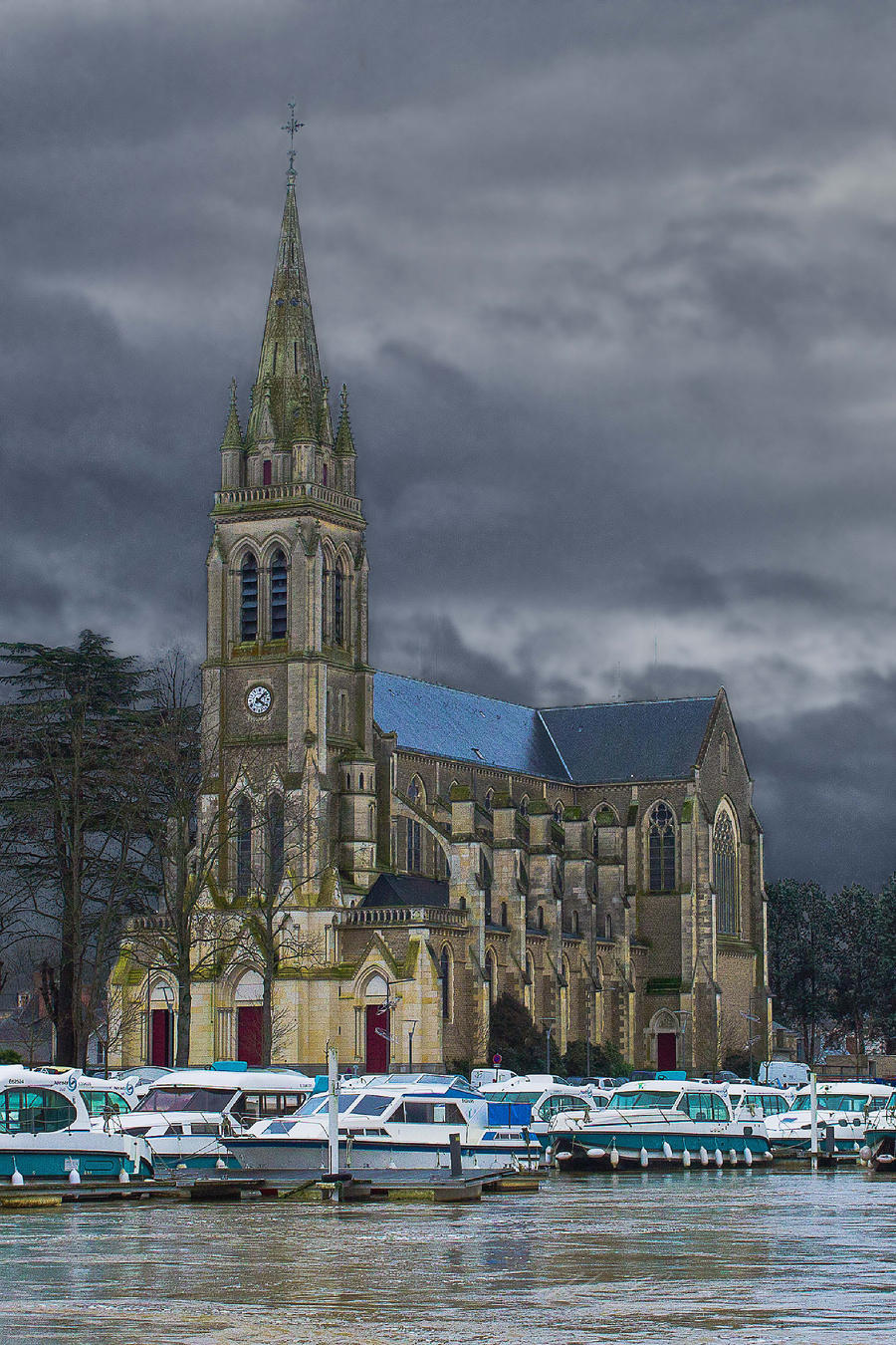 Church of Sable sur Sarthe Sarthe France