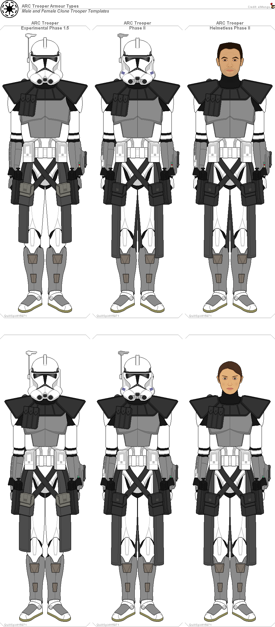 ARC Trooper Template (M and F) by QuillSpirit15971 on DeviantArt