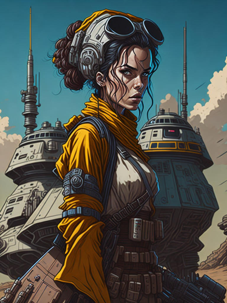 Rey Star Wars in a Atompunk Style by LG-Design on DeviantArt