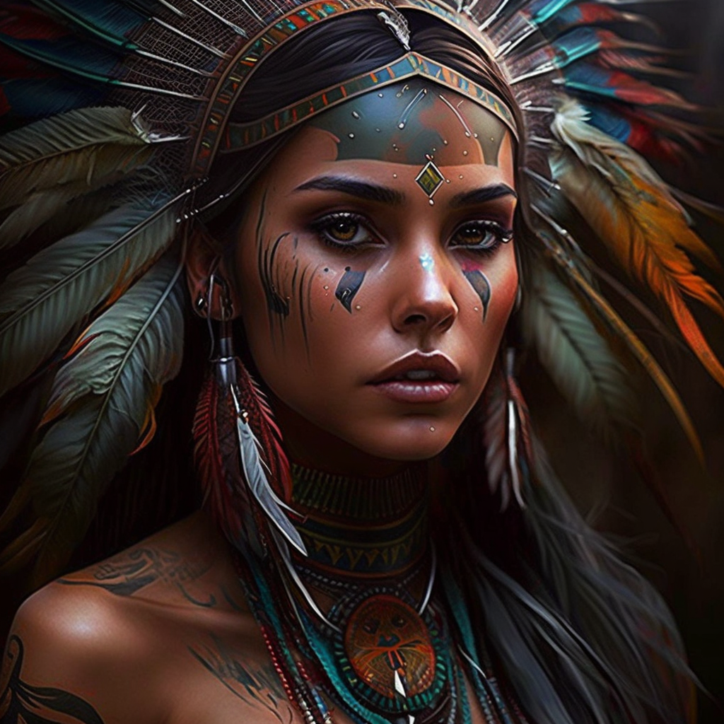 Native American girl by LG-Design on DeviantArt