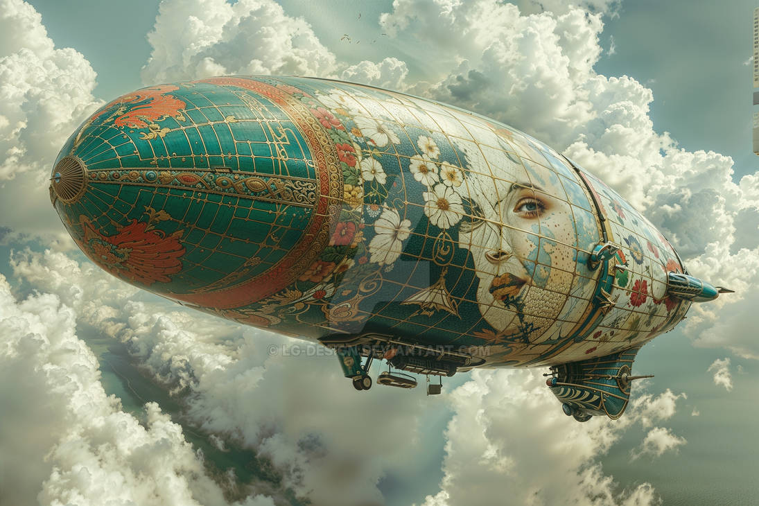 Zeppelin Colorful Beautiful Zeppelin by LG-Design on DeviantArt
