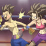 Caulifla and Cabba boxing match commission