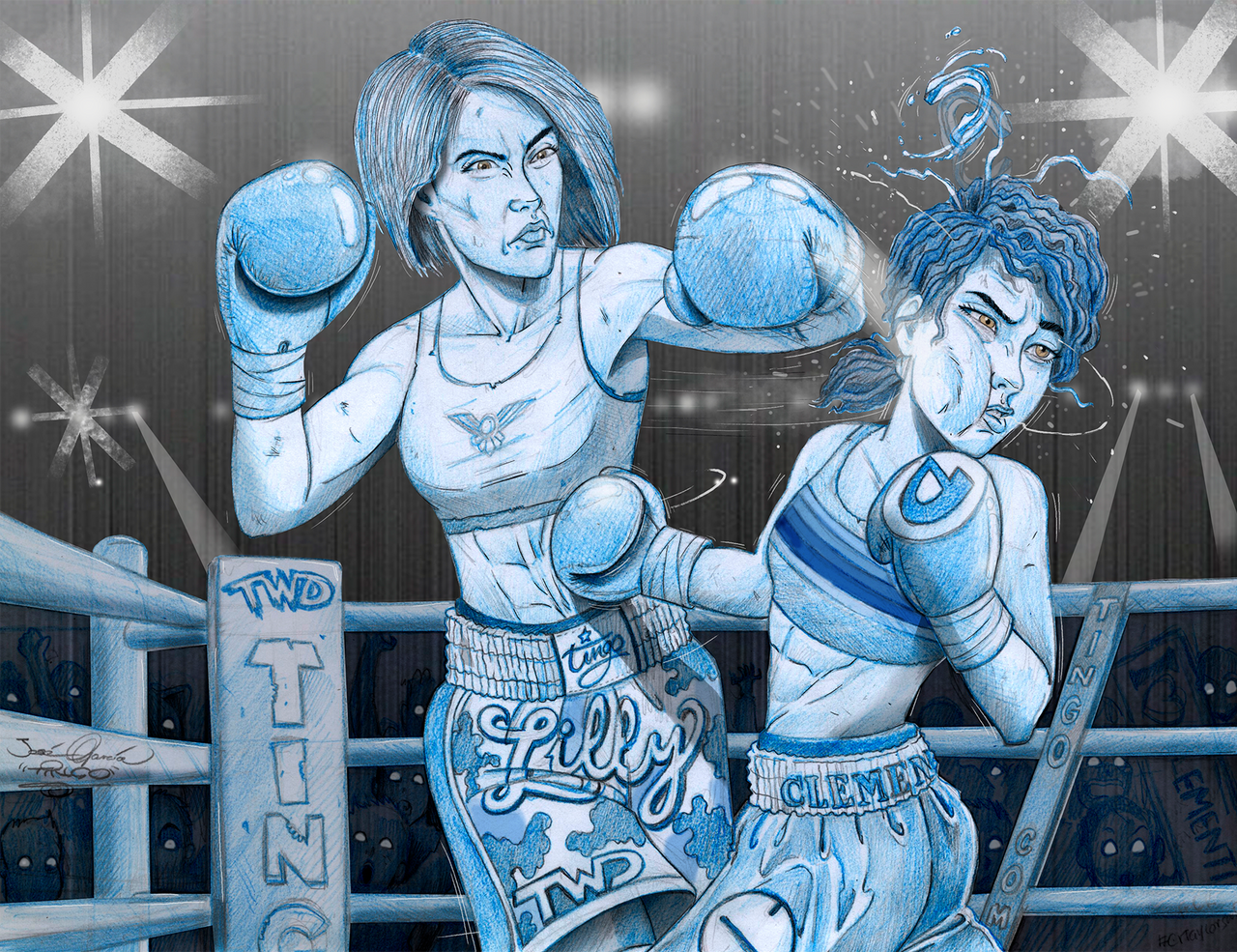 Clementine vs Lilly boxing commission