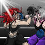 Sable Ward boxing Mikaela Reid