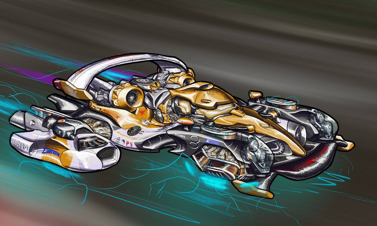 Hover Race Car by Mechademik on DeviantArt