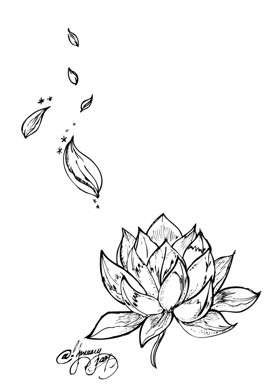 Foot lotus tat