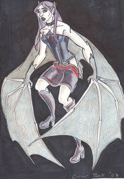 Goth Girl Bat TF