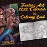 Fantasy Art Calendar and Coloring book 2020