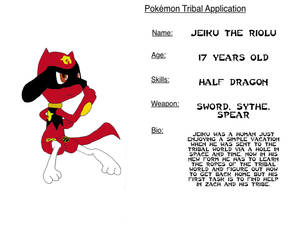 Jeiku the riolu Tibal application