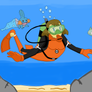 May/Haruka Scuba Diving with Mudkip alt colours