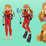 Pokemon XY- Serena Scuba Concept Sheet