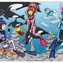 Dawn/Hinata/Sakura Diving at the Water Preserve