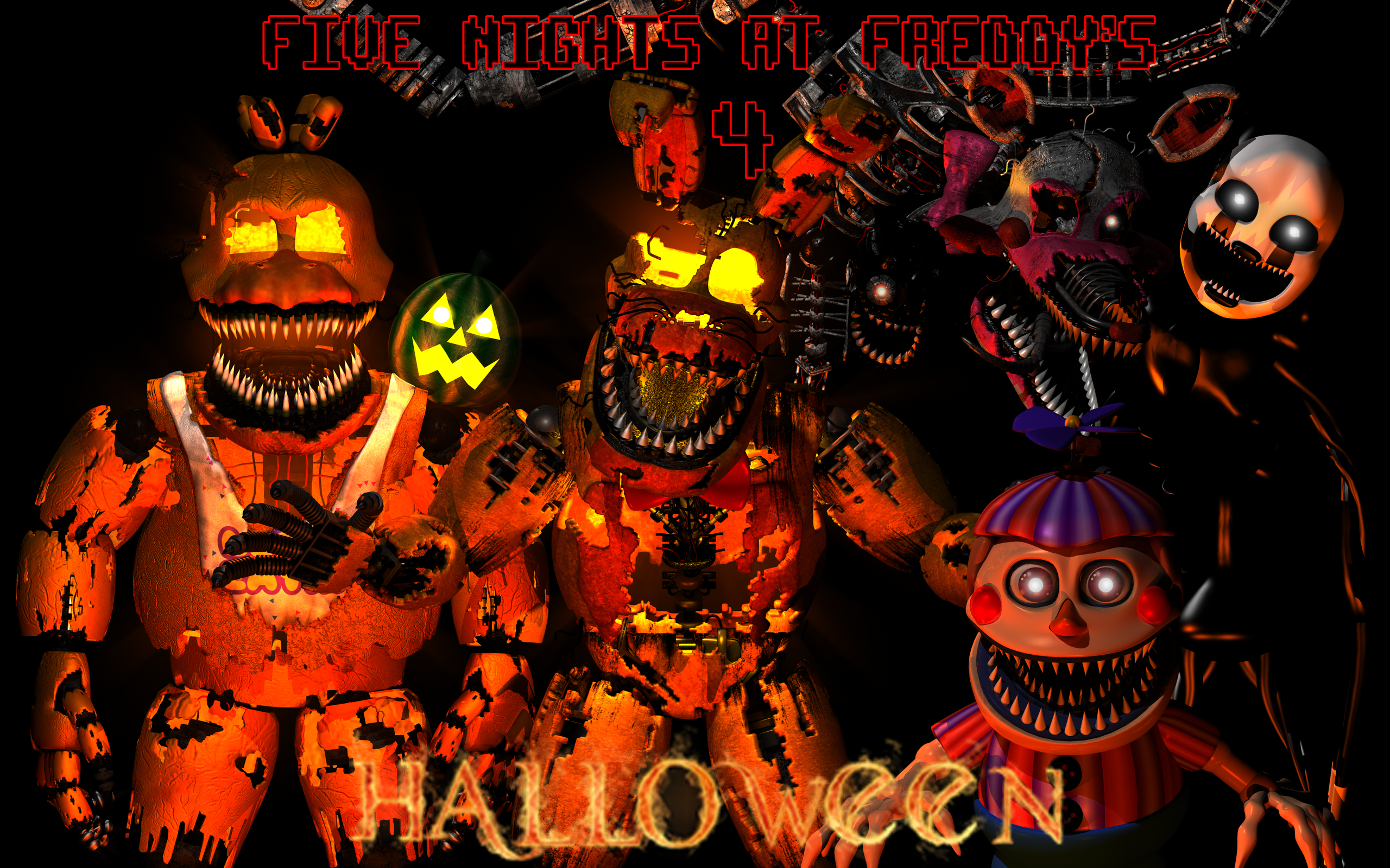 FNaF 4 Halloween Edition wallpaper by TommySturgis on DeviantArt