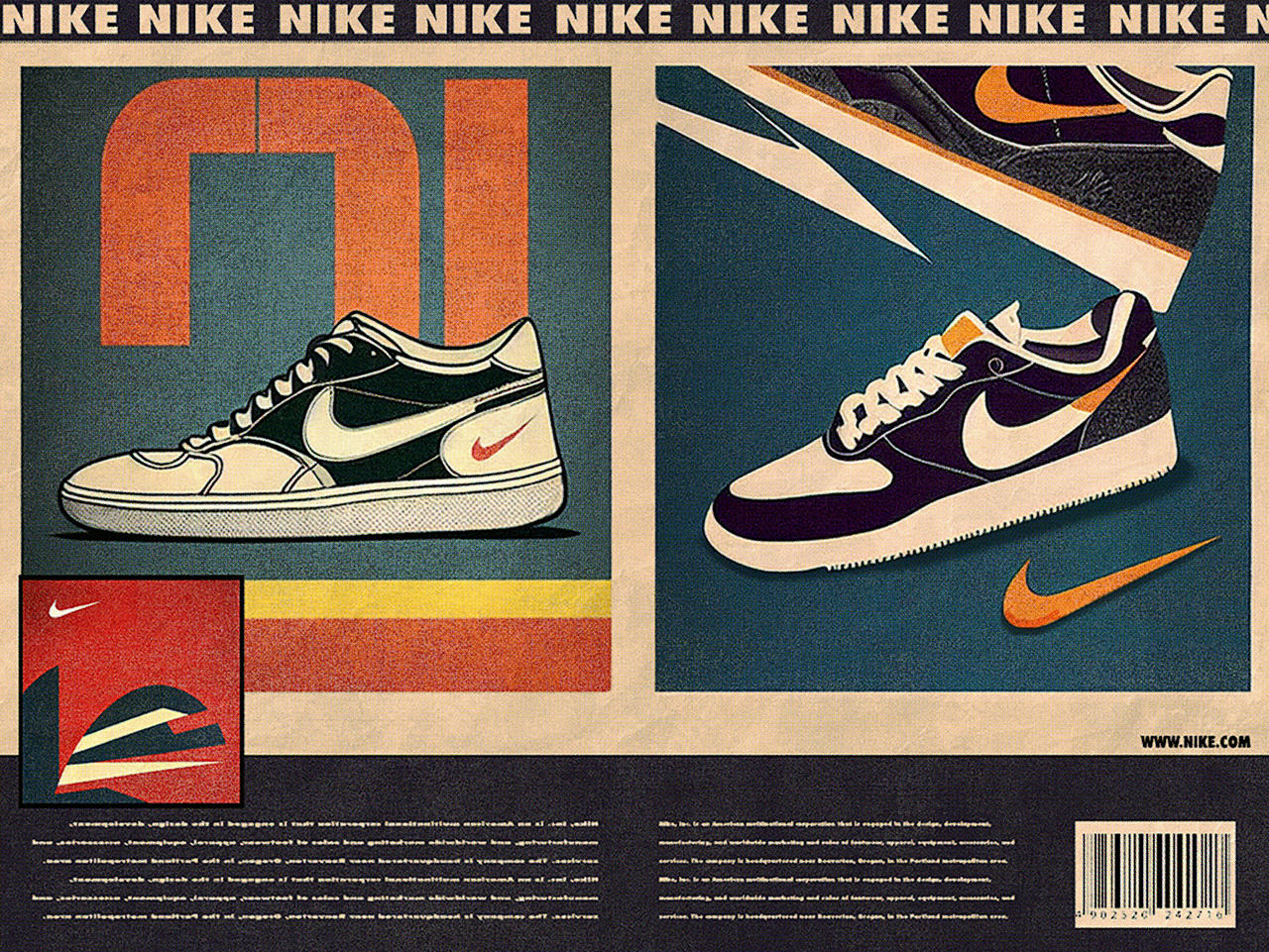 Nike Retro Poster By Iamdavidp On DeviantArt nike-retro-poster-by-iamdavidp-on-deviantart