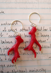 Coral earrings