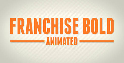 Animated Typeface - Franchise Bold - After Effect