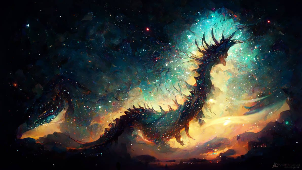 A Dragon Made of Stars by TehAngelsCry on DeviantArt